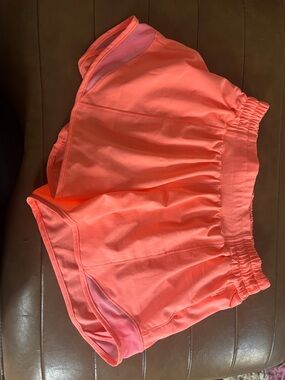Women's Coral Athletic Running Shorts
